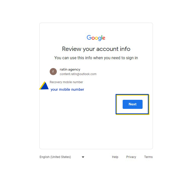 تایید شماره موبایل برای گوگل
