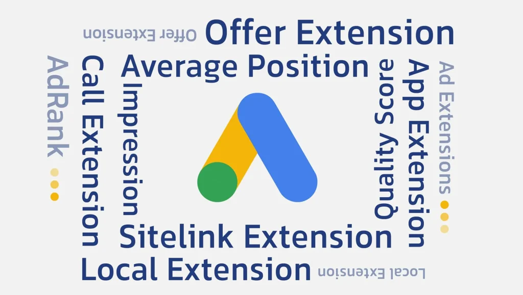 اصطلاحات مربوط با اکستنشن های گوگل ادز