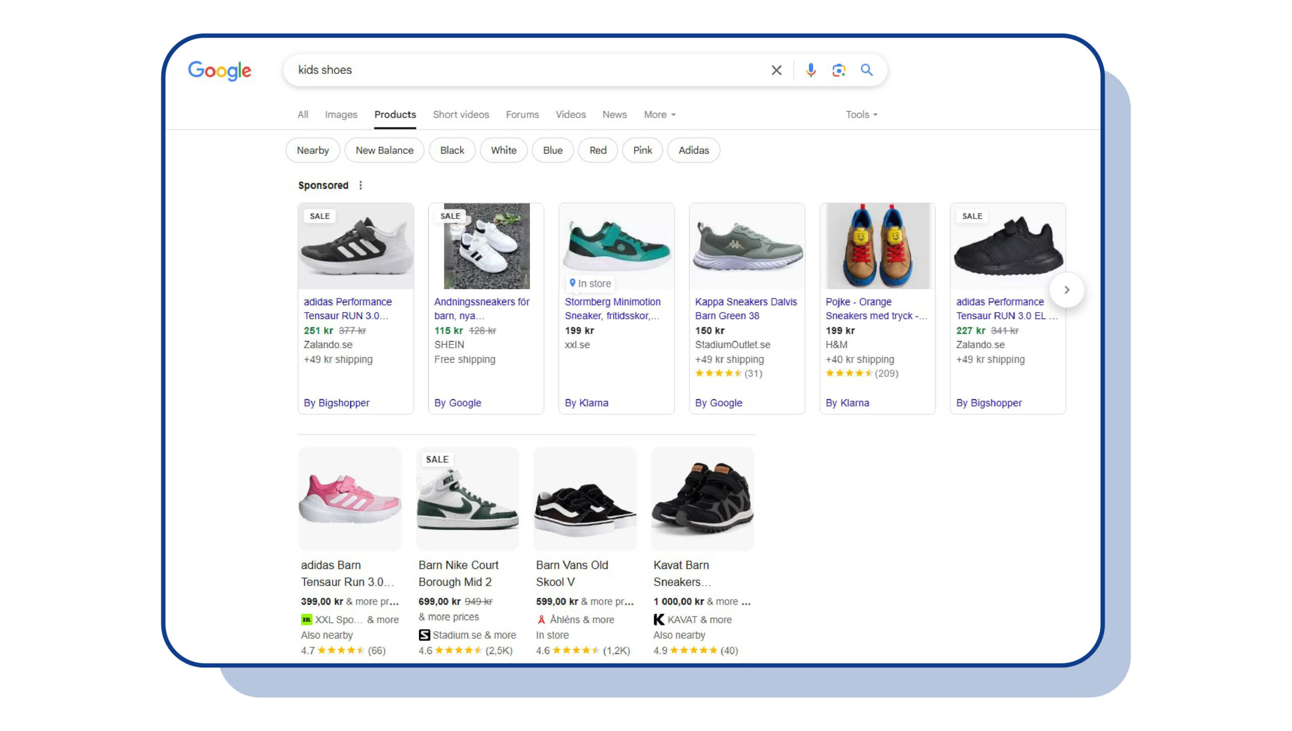 Products Tab