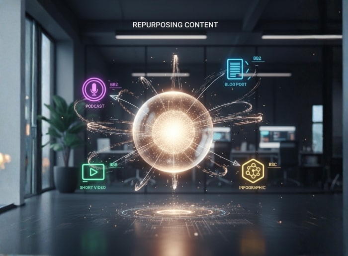 نقش هوش مصنوعی در B2C و B2B و بازآفرینی محتوا