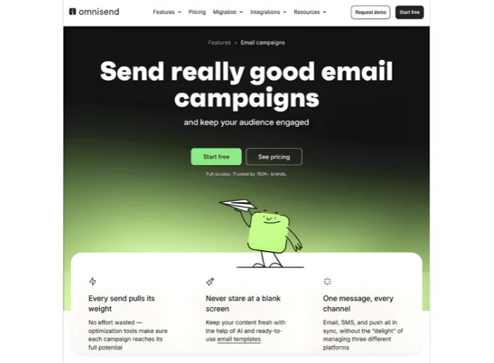 سئو مبتنی بر موجودیت در برند omnisend